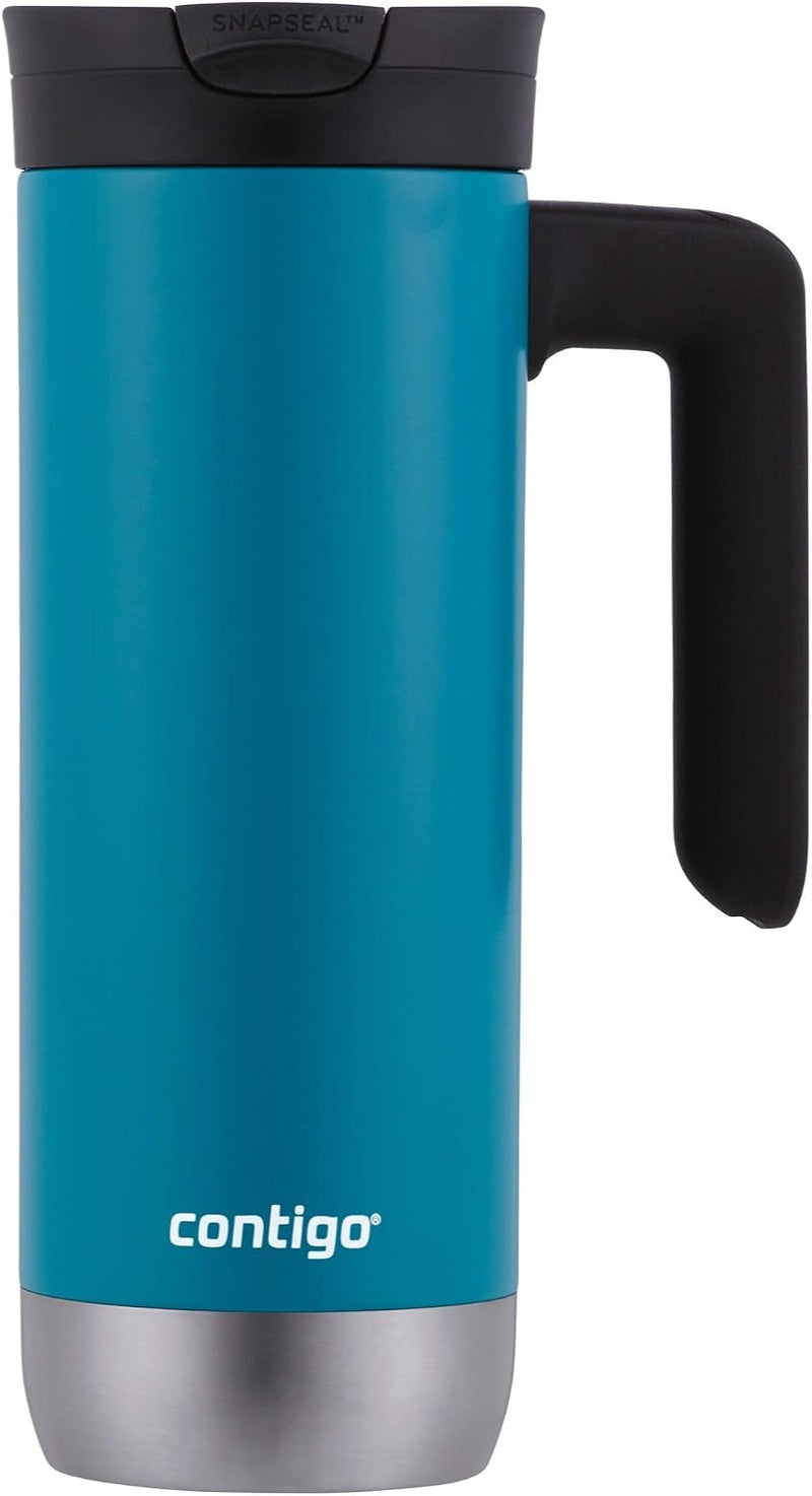 Contigo Superior 2.0 Stainless Steel Travel Mug with Handle Leak-Proof Lid Double-Wall Insulation for Hot & Cold Beverages