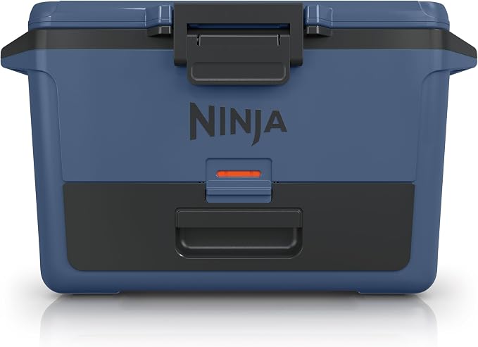 Ninja FrostVault 50qt Hard Cooler, Storage Drawer, Lakeshore Blue FB151BL