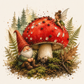 Redtop with Fairy & Gnome