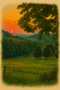 Sunset in the Mountains