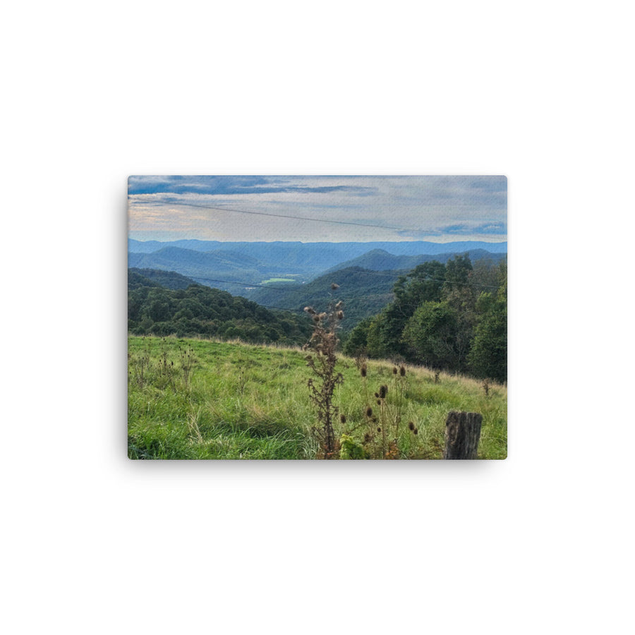 Rolling Hills Mountain Valley Thin Canvas Wall Art