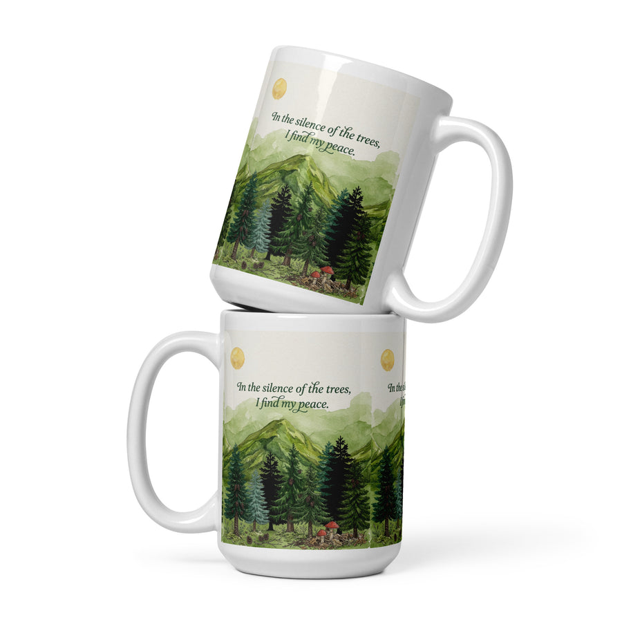 “In the Silence of the Trees” Ceramic Mug