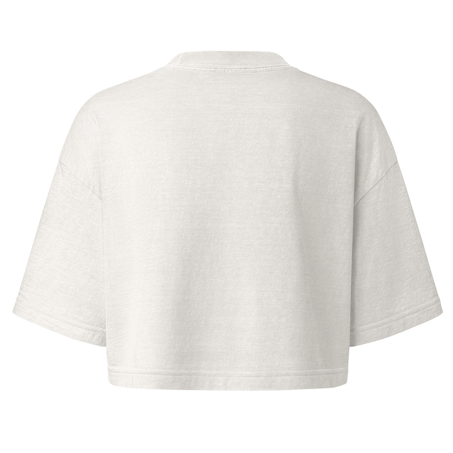 Mushroom and Fern Garment-Dyed Cropped Tee